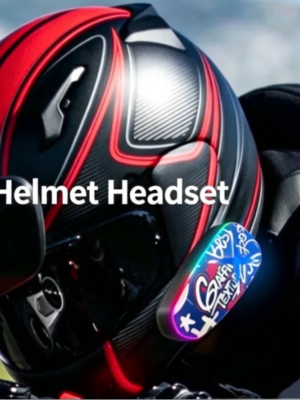 NEW K15 Graffiti Helmet Headphones